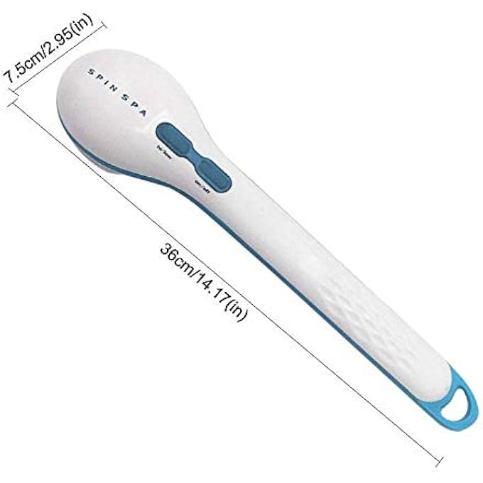 Spin Spa Body Shower Brush, Back Cleansing Massage Scrubber, 5 in 1 Electric Bath Spin Spa Massage Brush Kitï¼ˆBattery Not Includedï¼‰ - Image 5